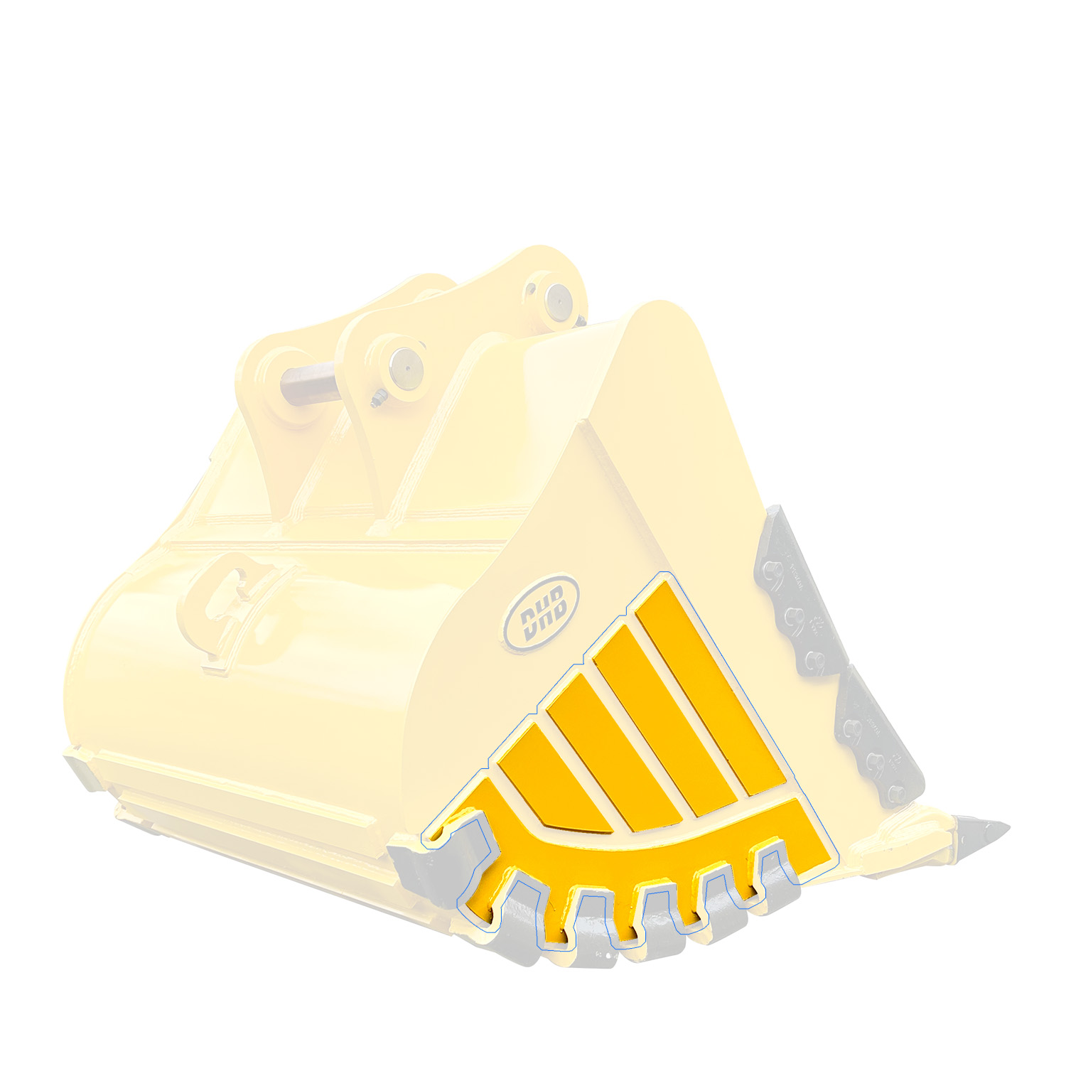 Ochrona przed zużyciem bocznym łyżki XDR 280