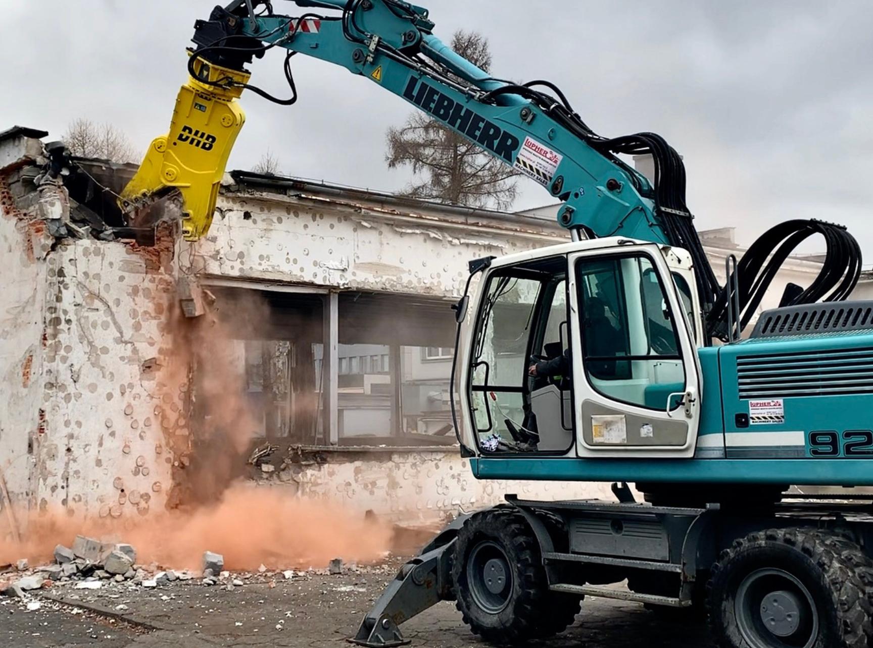 Szczęki kruszące wyburzenia pierwszego stopnia
